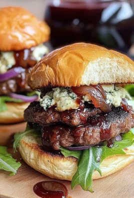 Cabernet and Gorgonzola Burger Sliders