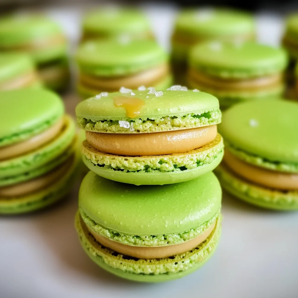 Caramel Apple Macarons