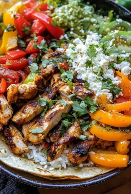 Chicken Fajita Tortilla Bowls