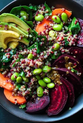 Colorful Beet Salad with Carrot, Quinoa & Spinach