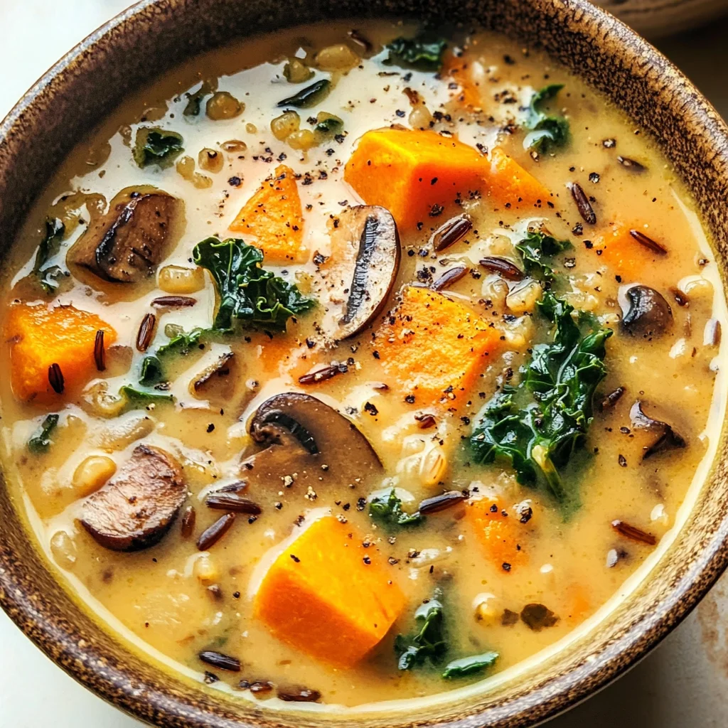 Cozy Autumn Wild Rice Soup