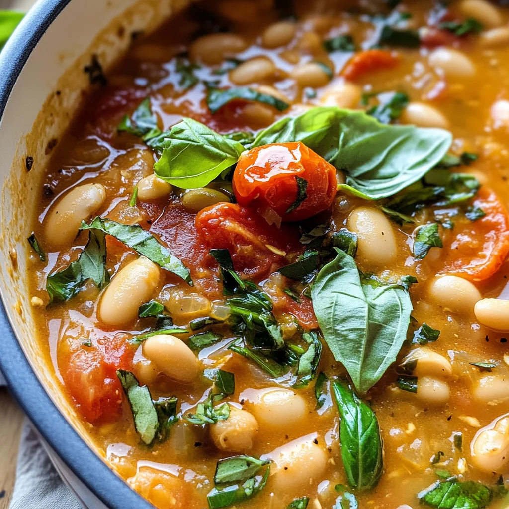 Creamy Tomato White Bean Stew
