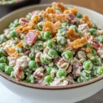 Creamy Turkey Bacon Pea Salad