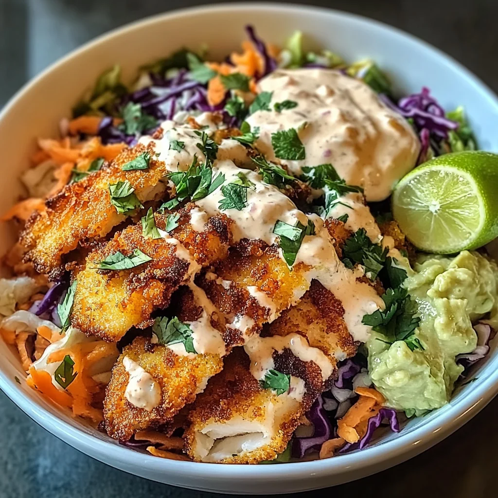 Crispy Fish Taco Bowls