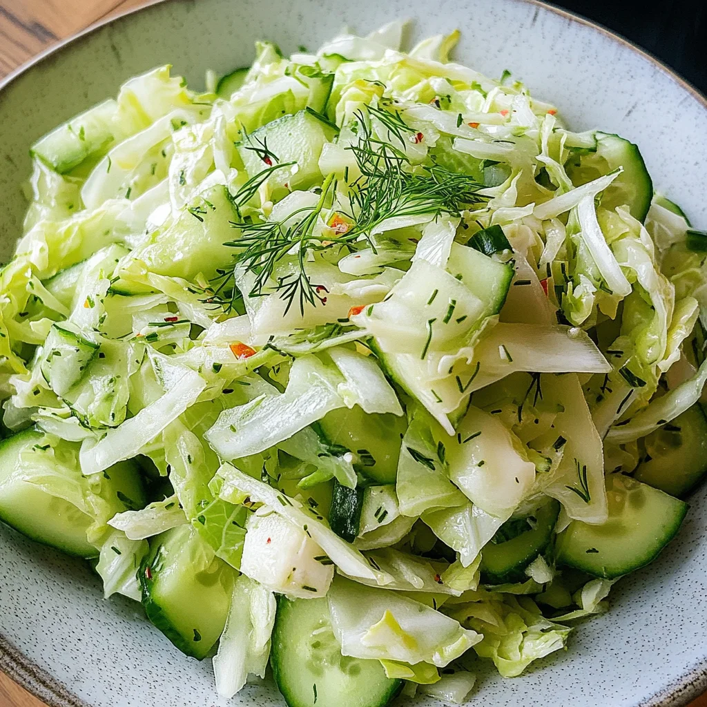 Cucumber Cabbage Salad Recipe