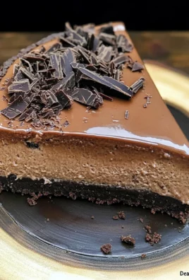 Easy No Bake "Death By Chocolate" Cheesecake