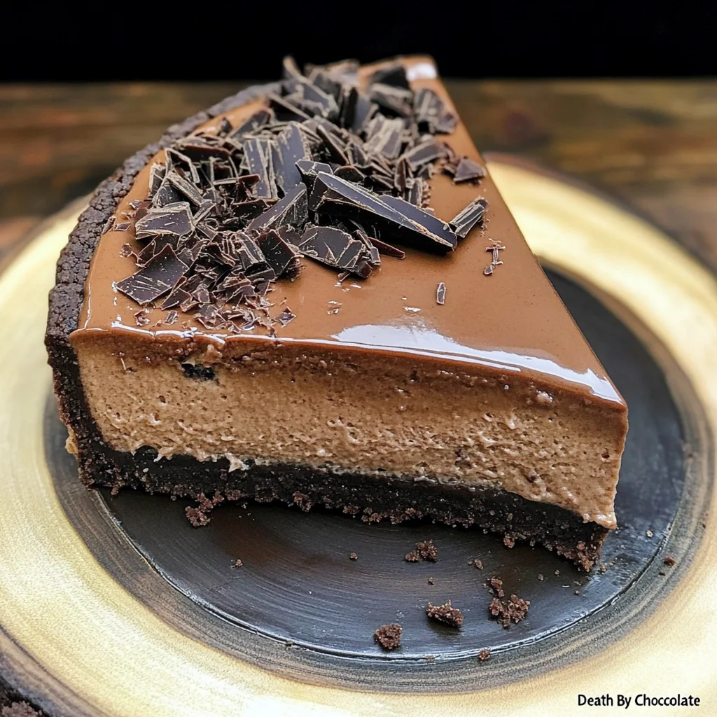 Easy No Bake "Death By Chocolate" Cheesecake