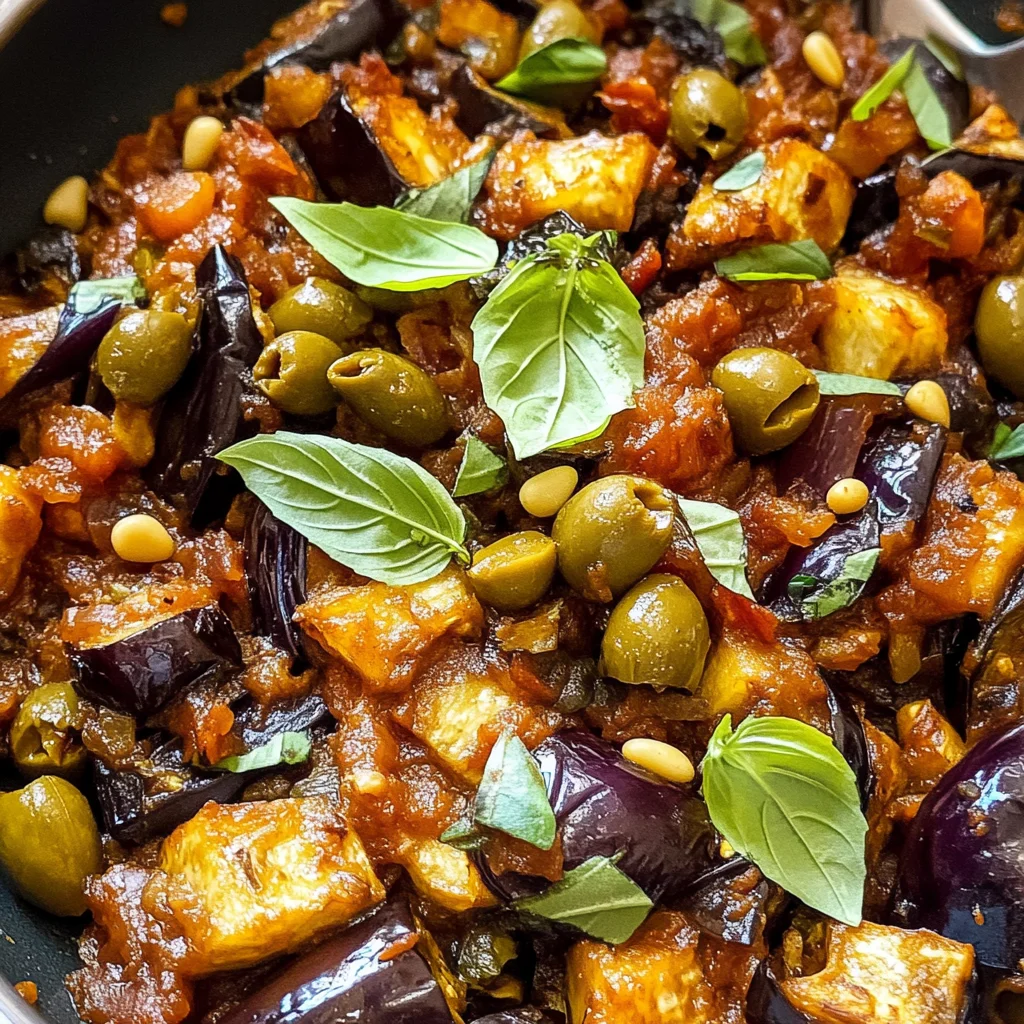 Eggplant Caponata (Healthier)