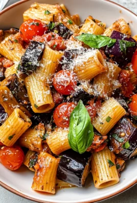 Eggplant and Fresh Tomato Pasta
