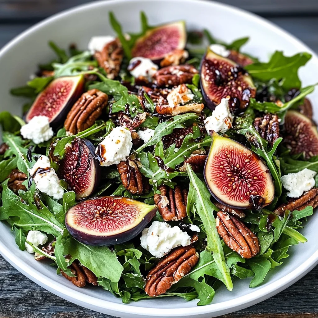 Fig Salad with Arugula & Pecans