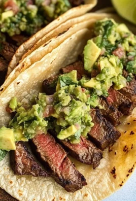 Grilled Steak Tacos with Avocado Salsa