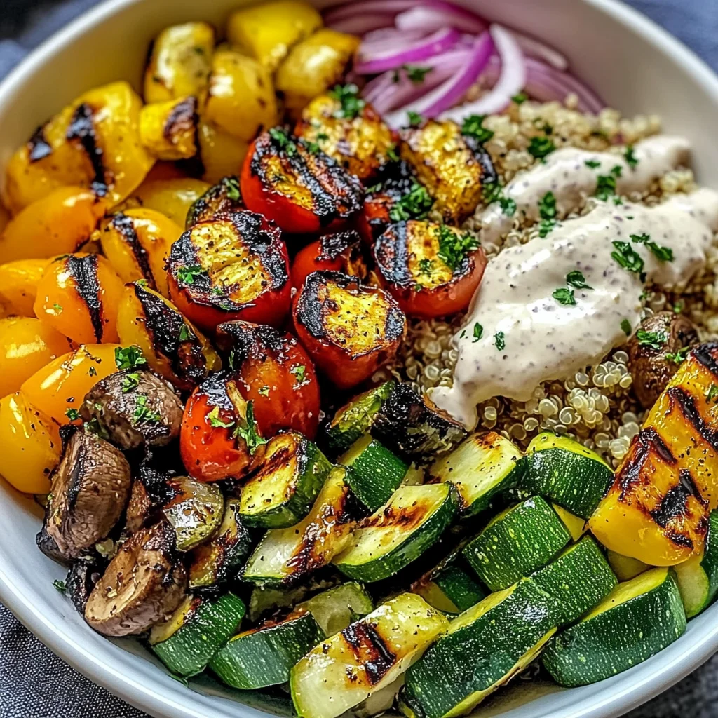 Grilled Veggie Bowl with Quinoa