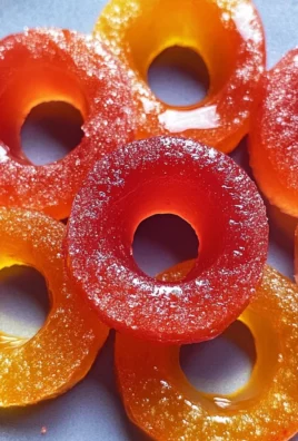 Homemade Gummy Peach Rings