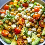 Honey Roasted Chickpea and Avocado Salad