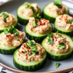 Keto Cucumber Bites with Tuna