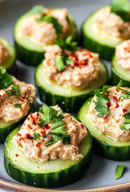 Keto Cucumber Bites with Tuna
