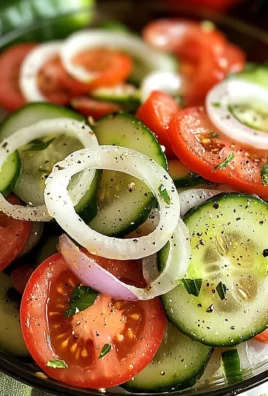 Marinated Cucumber, Tomato and Onion Salad (Just 5 Minutes)