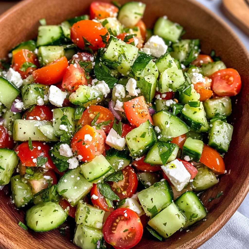 Mediterranean Cucumber Salad