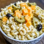 Pasta Salad with Dill Pickles