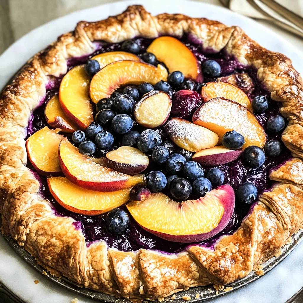 Peach Blueberry Galette Recipe