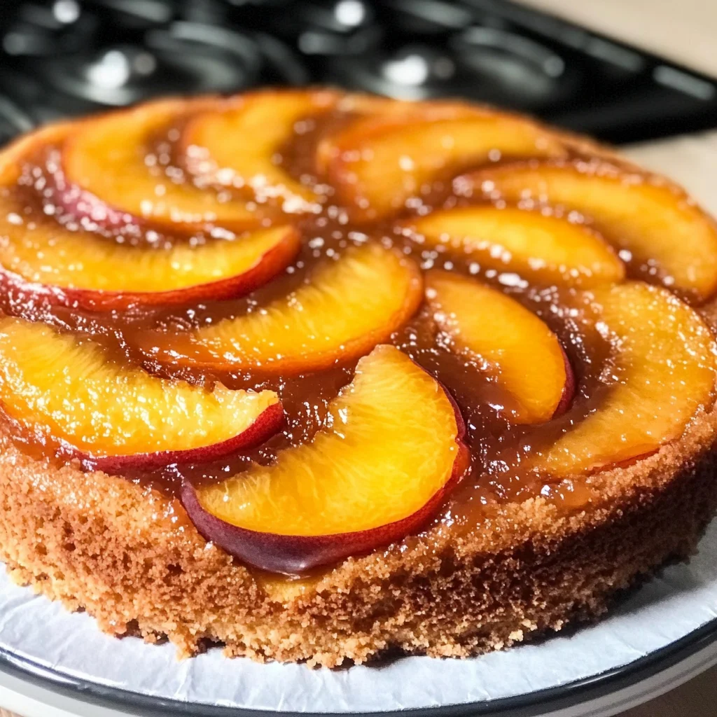 Peach Upside-Down Cake Recipe