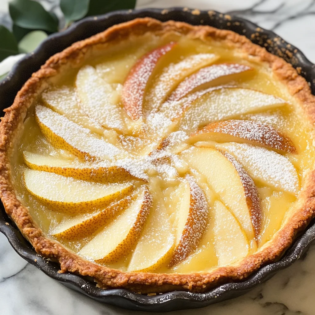 Pear Custard Pie
