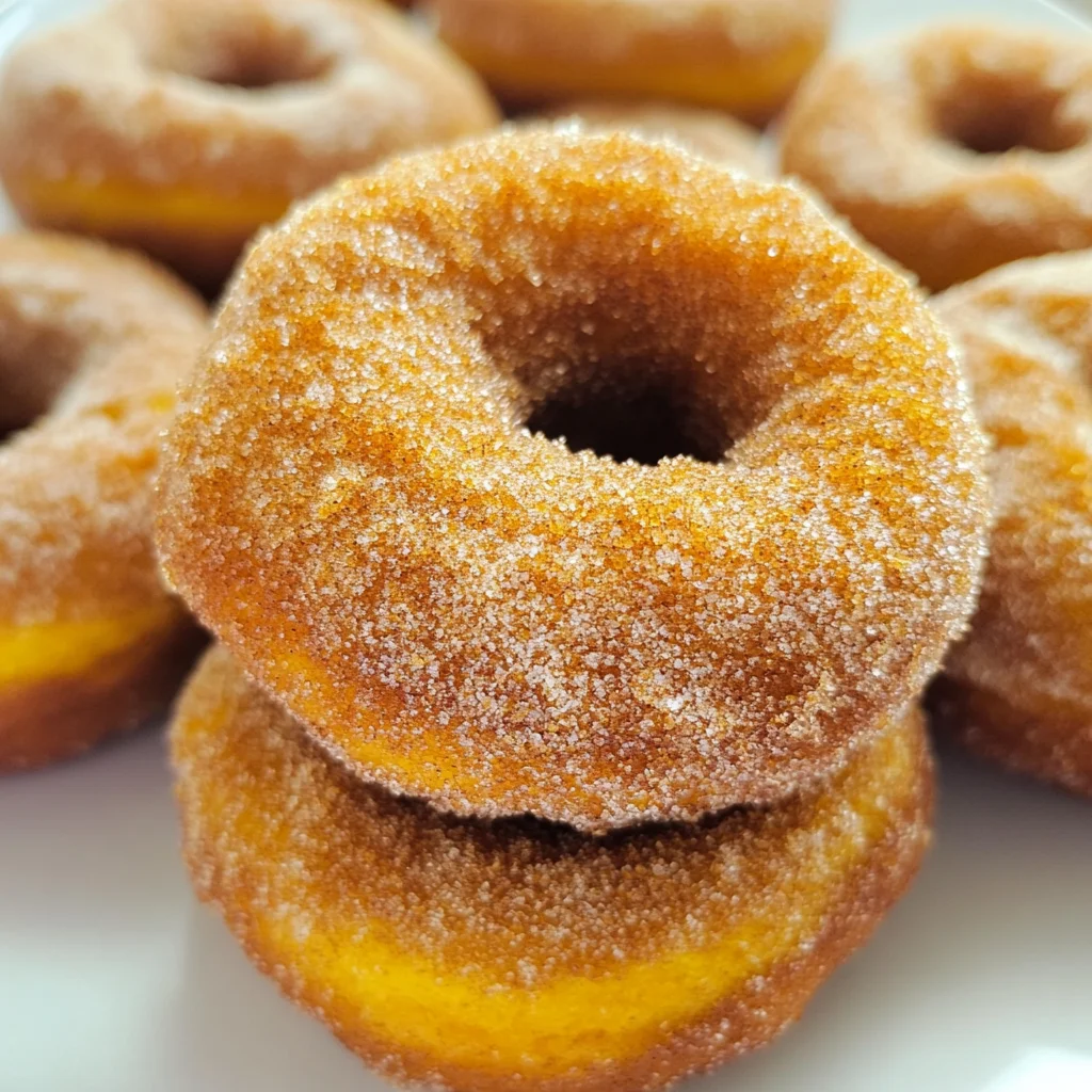 Pumpkin Cinnamon Sugar Donuts