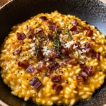 Pumpkin Risotto with Bacon & Parmesan