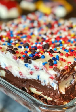 Red White Blue Chocolate Lasagna