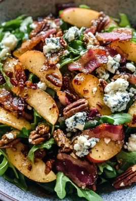 Roasted Apple Salad with Caramelized Shallot Vinaigrette