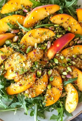 Summer Peach Salad with Pistachios