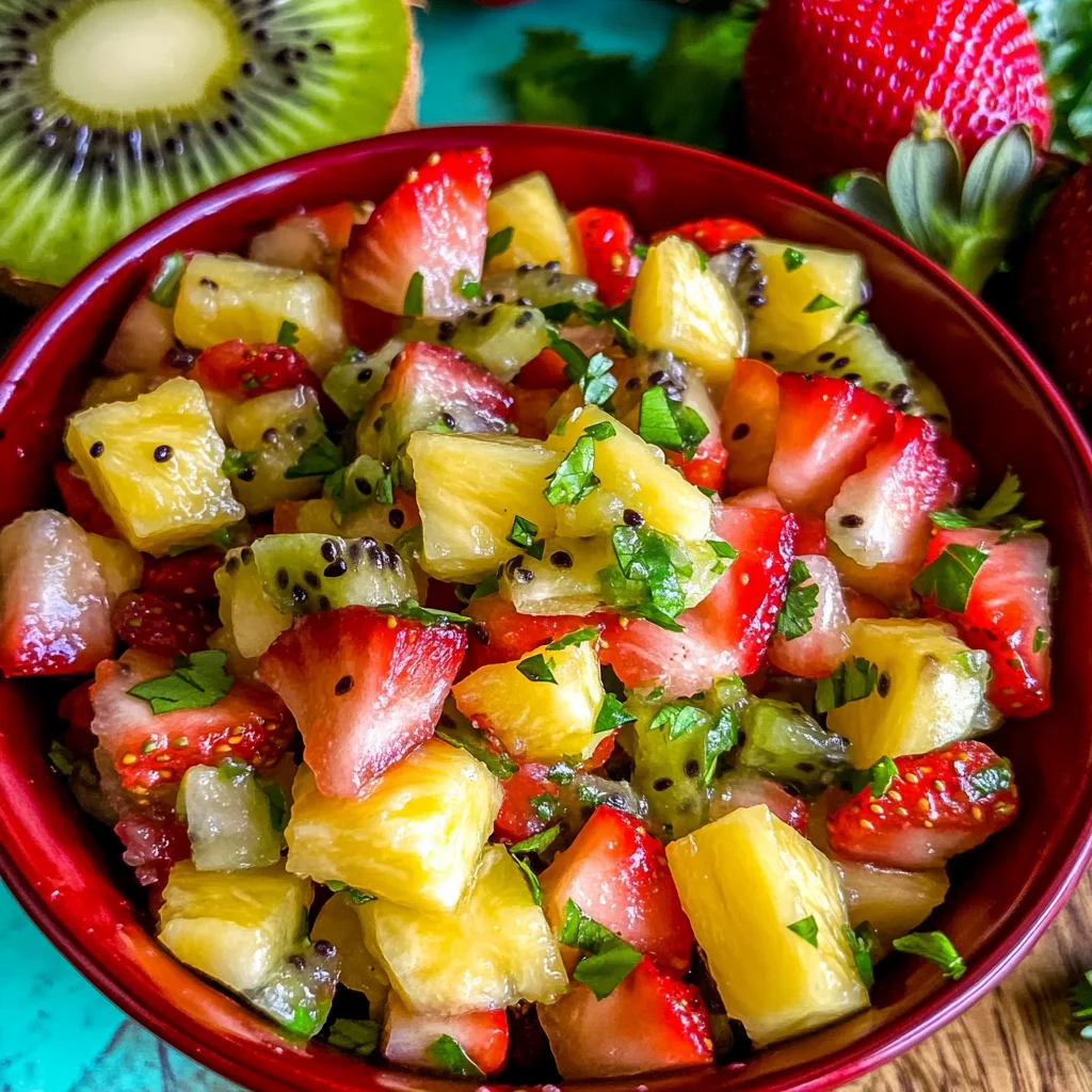 Tangy Pineapple Strawberry Salsa