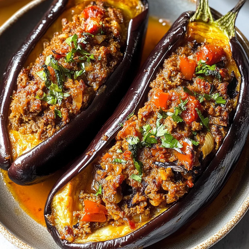 Turkish Stuffed Eggplant Recipe Karniyarik