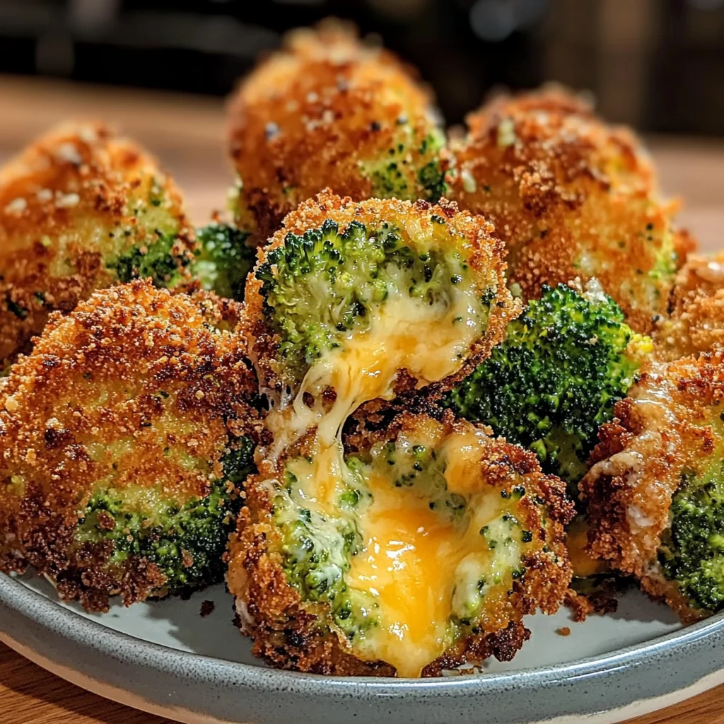 Air Fryer Broccoli Cheddar Poppers