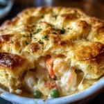 Cheddar Bay Biscuit Seafood Pot Pie: An Incredible Comforting Delight