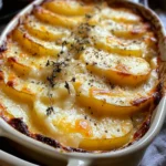 Cheesy Garlic Potatoes Gratin – Easy & Creamy Recipe
