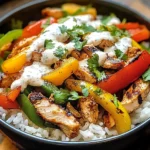 Chicken Fajita Rice Bowls