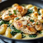 Creamy Garlic Chicken Gnocchi Skillet