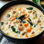 Creamy Italian Ground Chicken Soup