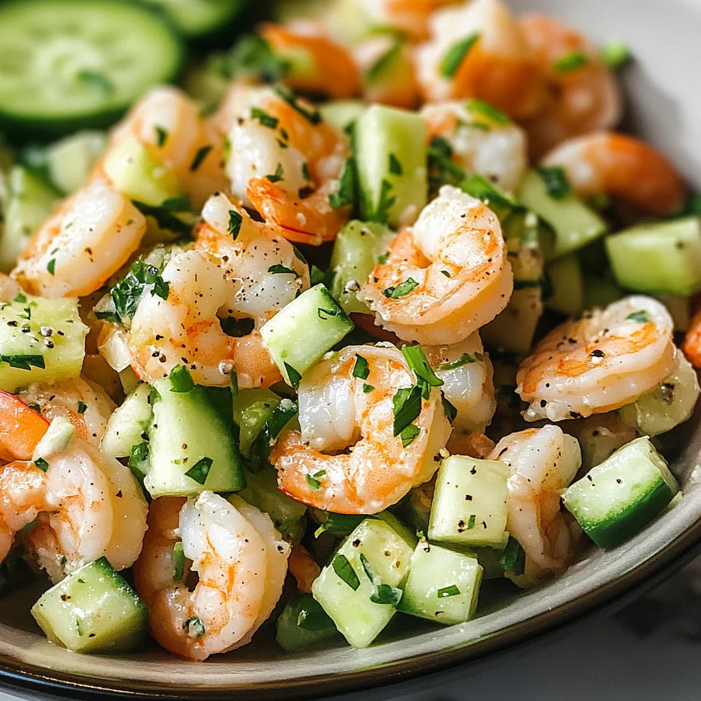 Cucumber Shrimp Salad