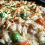 Dump-and-Bake Chicken Alfredo Rice Casserole Recipe