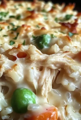 Dump-and-Bake Chicken Alfredo Rice Casserole Recipe