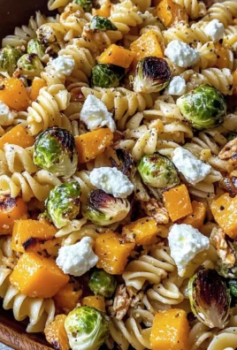 Fall Pasta Salad with Butternut Squash and Brussels