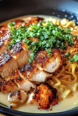 Fiery Chicken Ramen with Creamy Garlic Sauce