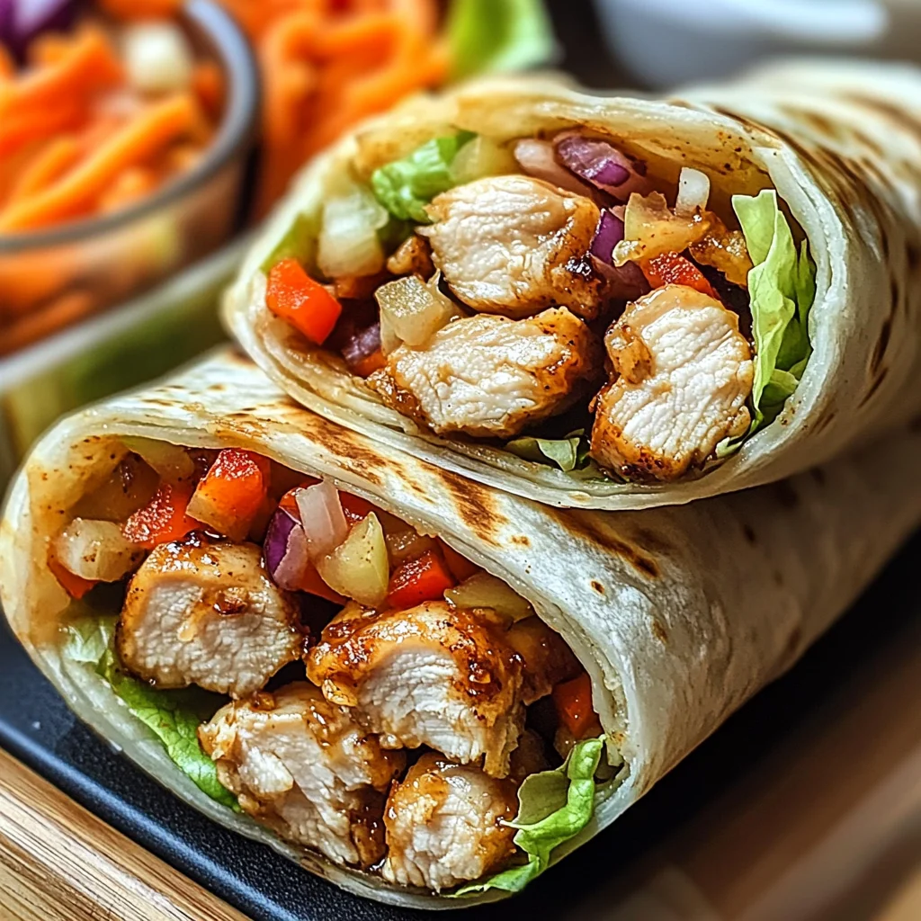 Firecracker Chicken Wraps