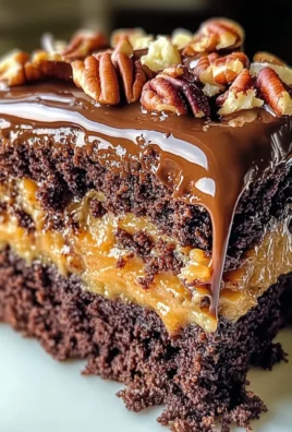 German Chocolate Poke Cake