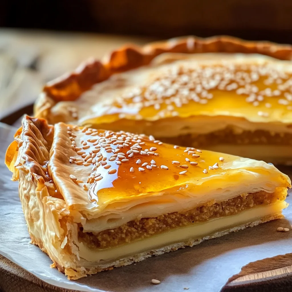Golden Greek Honey Pie (Melopita)