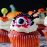 Halloween Augapfel Cupcakes