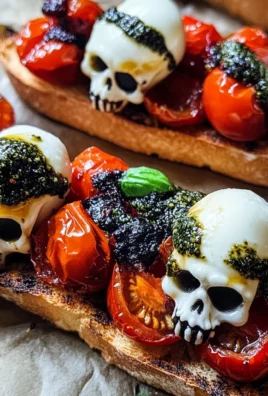 Halloween Bruschetta Appetizer