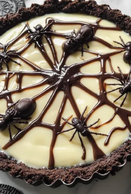 Halloween Chocolate Spiderweb Tart